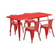 Flash Furniture ET-CT005-4-70 Table, 63" Wide - Red