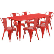 Flash Furniture ET-CT005-6-30 Table, 63" Wide - Red