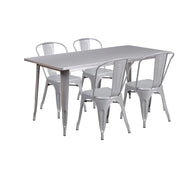 Flash Furniture ET-CT005-4-30 Table, 63" Wide - Silver