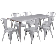 Flash Furniture ET-CT005-6-30 Table, 63" Wide - Silver