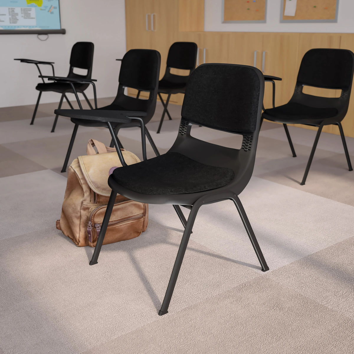 Flash Furniture RUT-EO1-01-PAD Chair, 23" Wide, Black - photo 7