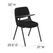 Flash Furniture RUT-EO1-01-PAD Chair, 23" Wide, Black - photo 8