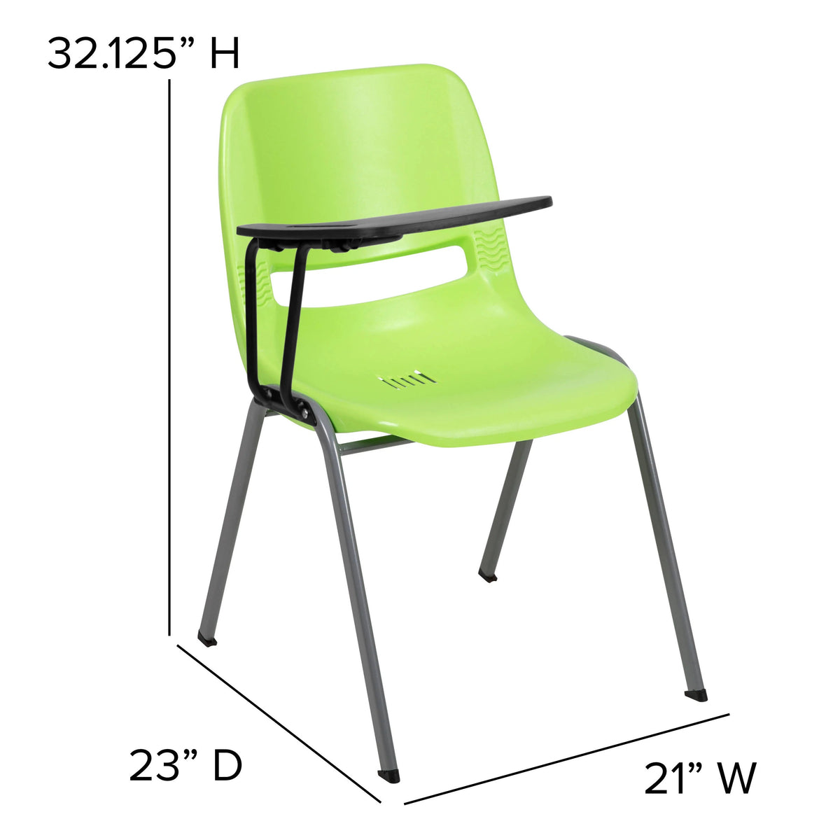 Flash Furniture RUT-EO1-GY-RTAB-GG Chair, 23" Wide, Gray - photo 8