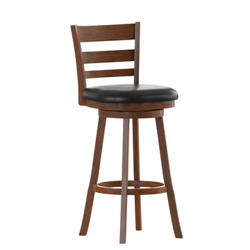 Flash Furniture ES-UN3-29 Zerrick Bar Stool, 17 3/4" Wide - Antique Oak