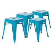 Flash Furniture ET-BT3503-18 Stool, 15 3/4" Wide, 4/Case - Teal