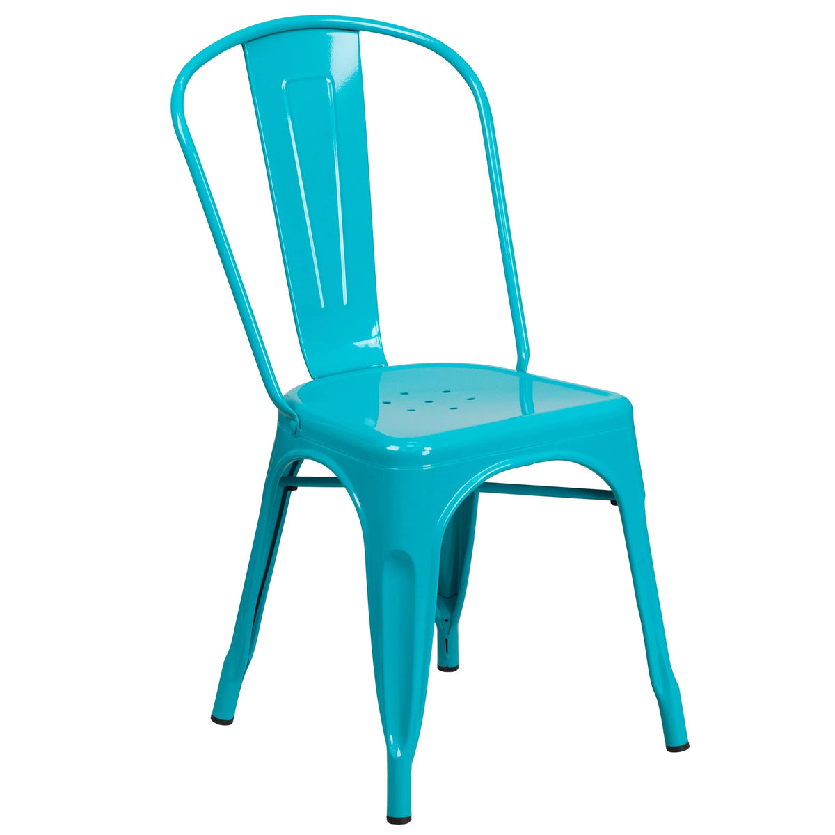 Flash Furniture Chair, 18" Wide - Crystal Teal Blue
