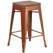 Flash Furniture ET-BT3503-24 Stool, 16" Wide - Copper