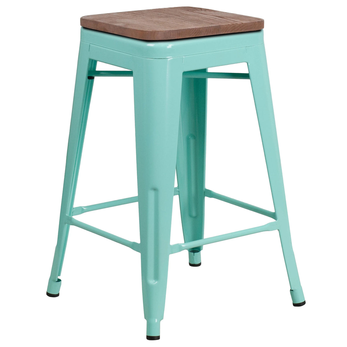 Flash Furniture ET-BT3503-24 Stool, 16" Wide - Mint Green