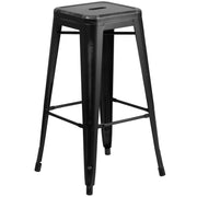 Flash Furniture ET-BT3503-30 Bar Stool, 17" Wide - Black