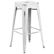 Flash Furniture ET-BT3503-30 Bar Stool, 17" Wide - White
