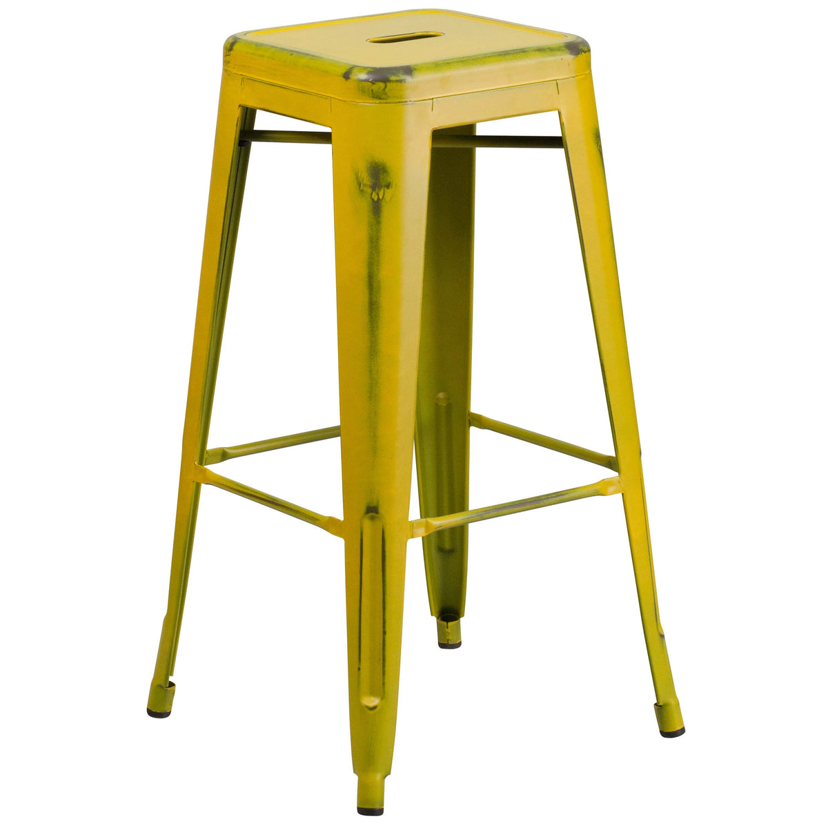 Flash Furniture ET-BT3503-30 Bar Stool, 17" Wide - Yellow