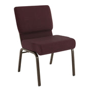 Flash Furniture FD-CH0221-4-GV Church Chair, 21" Wide - Plum