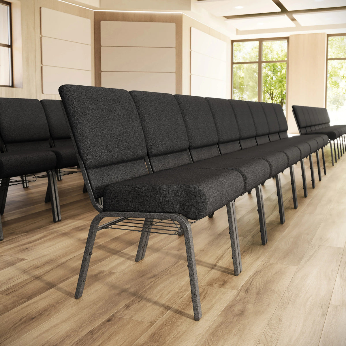 Flash Furniture FD-CH0221-4-GV Church Chair, 21" Wide - photo 2