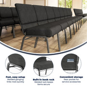 Flash Furniture FD-CH0221-4-GV Church Chair, 21" Wide - photo 3