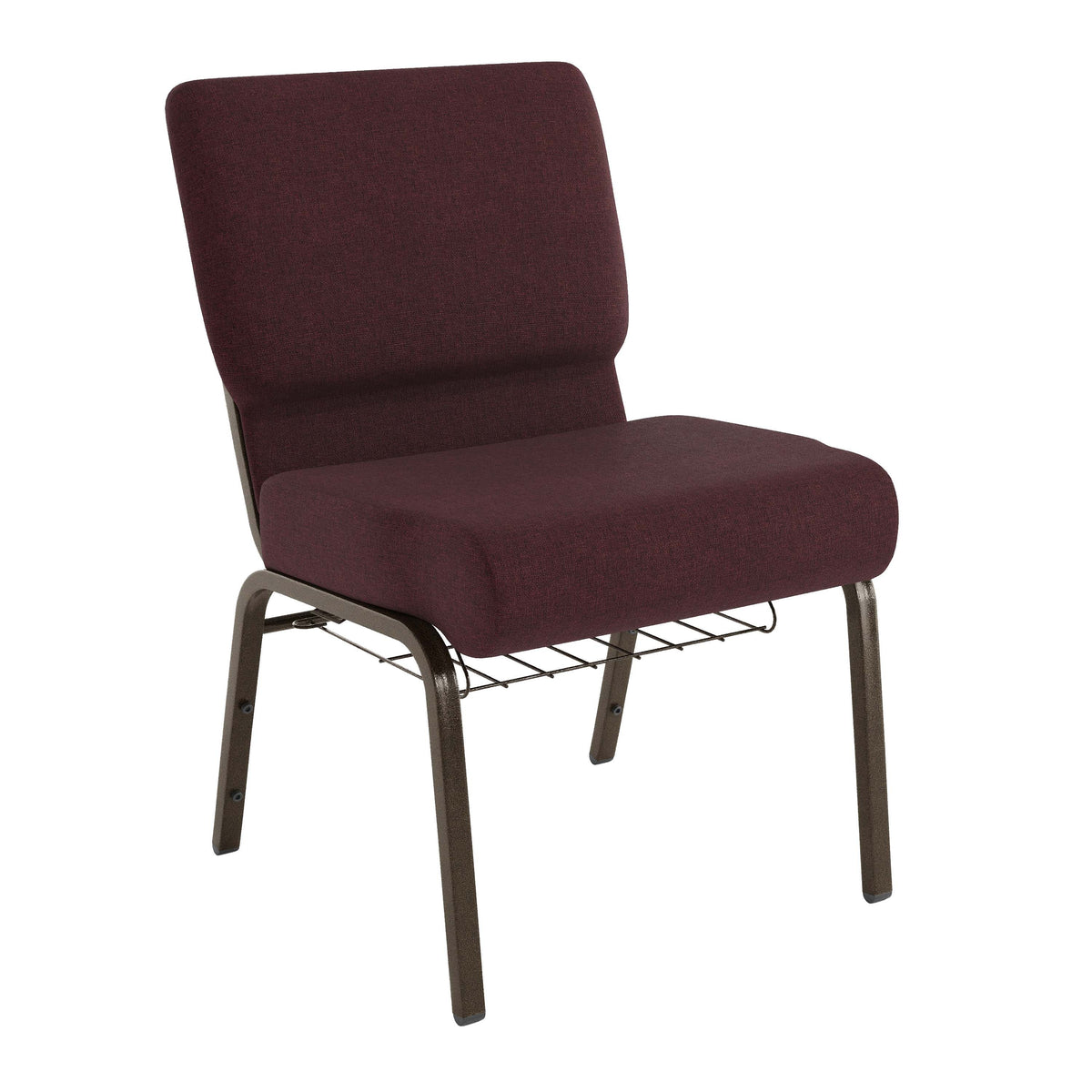 Flash Furniture FD-CH0221-4-GV Church Chair, 21" Wide - Plum