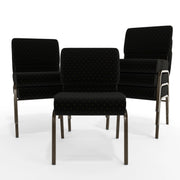 Flash Furniture FD-CH0221-4-SV-NB24 Church Chair, 21" Wide, Blue - photo 6