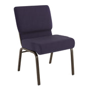 Flash Furniture FD-CH0221-4-GV Church Chair, 21" Wide - Royal Purple