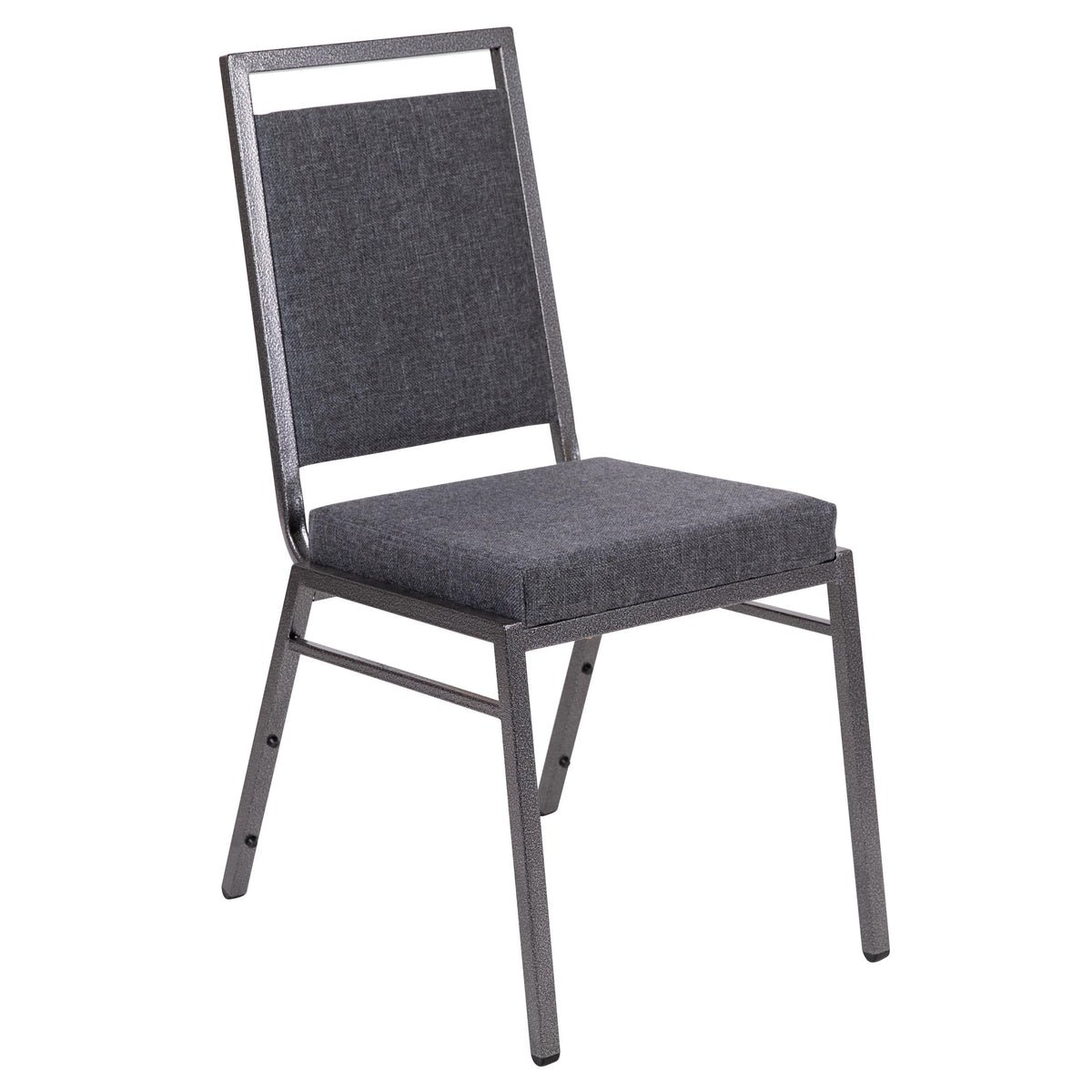Flash Furniture FD-LUX-SIL Banquet Chair, 17" Wide - Dark Gray Fabric
