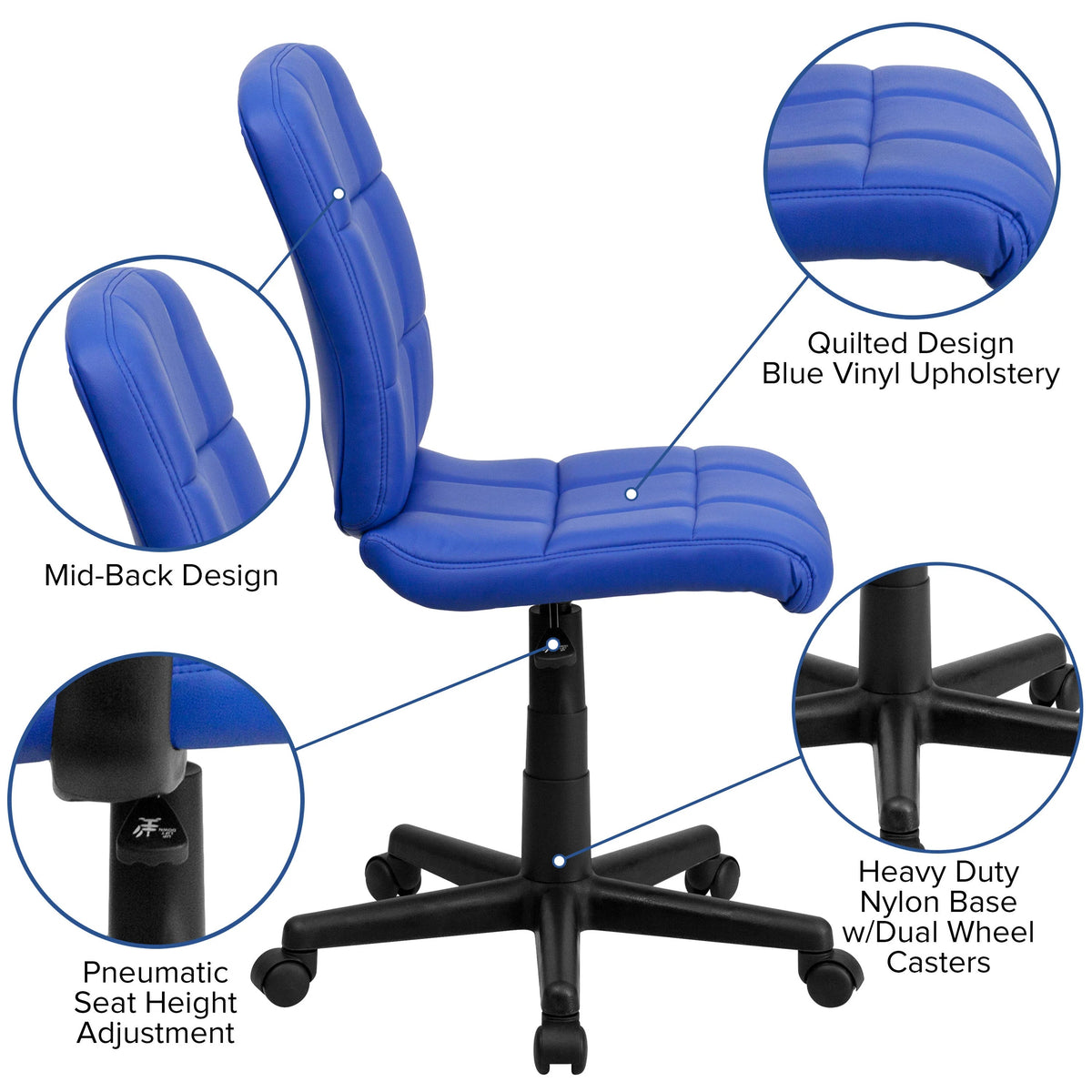 Flash Furniture GO-1691-1 Office Chair, 23" Wide - photo 3