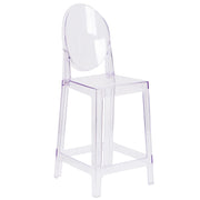 Flash Furniture Stool, 16 1/2" Wide, Clear - 42 1/2"