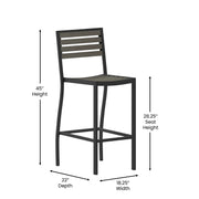 Flash Furniture XU-DG-HW6036B Bar Stool, 45" High - photo 2