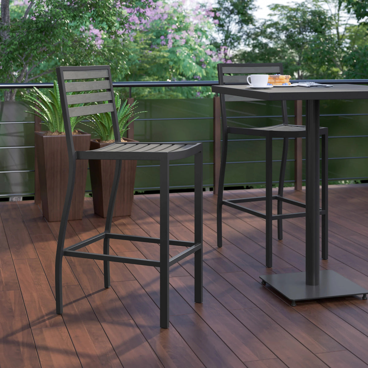 Flash Furniture XU-DG-HW6036B Bar Stool, 45" High - photo 4