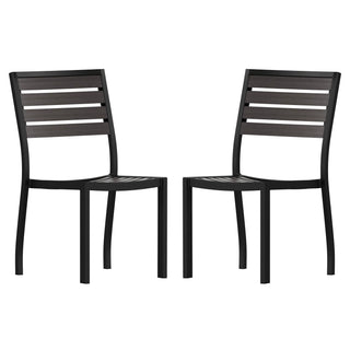 Flash Furniture 2-XU-DG-HW6036-GY-GG Chair, 19" Wide, 2/Case - Default Title