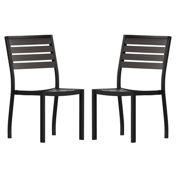 Flash Furniture 2-XU-DG-HW6036-GY-GG Chair, 19" Wide, 2/Case - Default Title