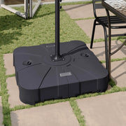 Flash Furniture GM-WL-80040FA-L-BK-GG Hank HDPE Plastic Base, 33 1/2" Wide, Black - photo 2