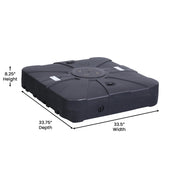 Flash Furniture GM-WL-80040FA-L-BK-GG Hank HDPE Plastic Base, 33 1/2" Wide, Black - photo 3