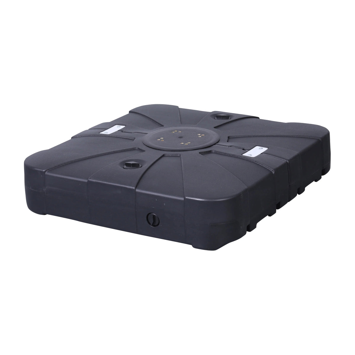 Flash Furniture GM-WL-80040FA-L-BK-GG Hank HDPE Plastic Base, 33 1/2" Wide, Black - Default Title