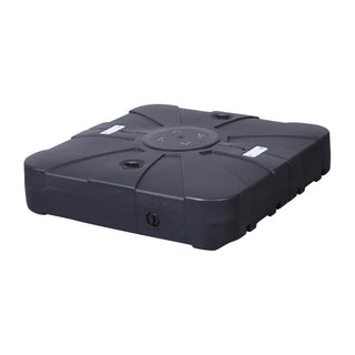 Flash Furniture GM-WL-80040FA-L-BK-GG Hank HDPE Plastic Base, 33 1/2" Wide, Black - Default Title