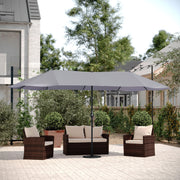Flash Furniture GM-WL-UU021-GRY-GG Elizabeth Polyester Umbrella, 15' Wide, Gray - photo 5