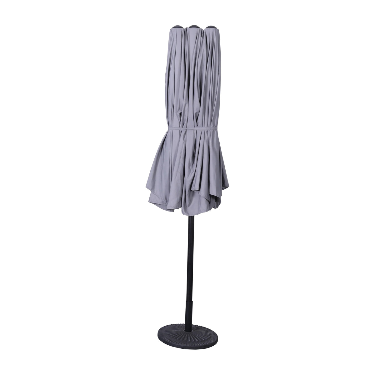 Flash Furniture GM-WL-UU021-GRY-GG Elizabeth Polyester Umbrella, 15' Wide, Gray - photo 6
