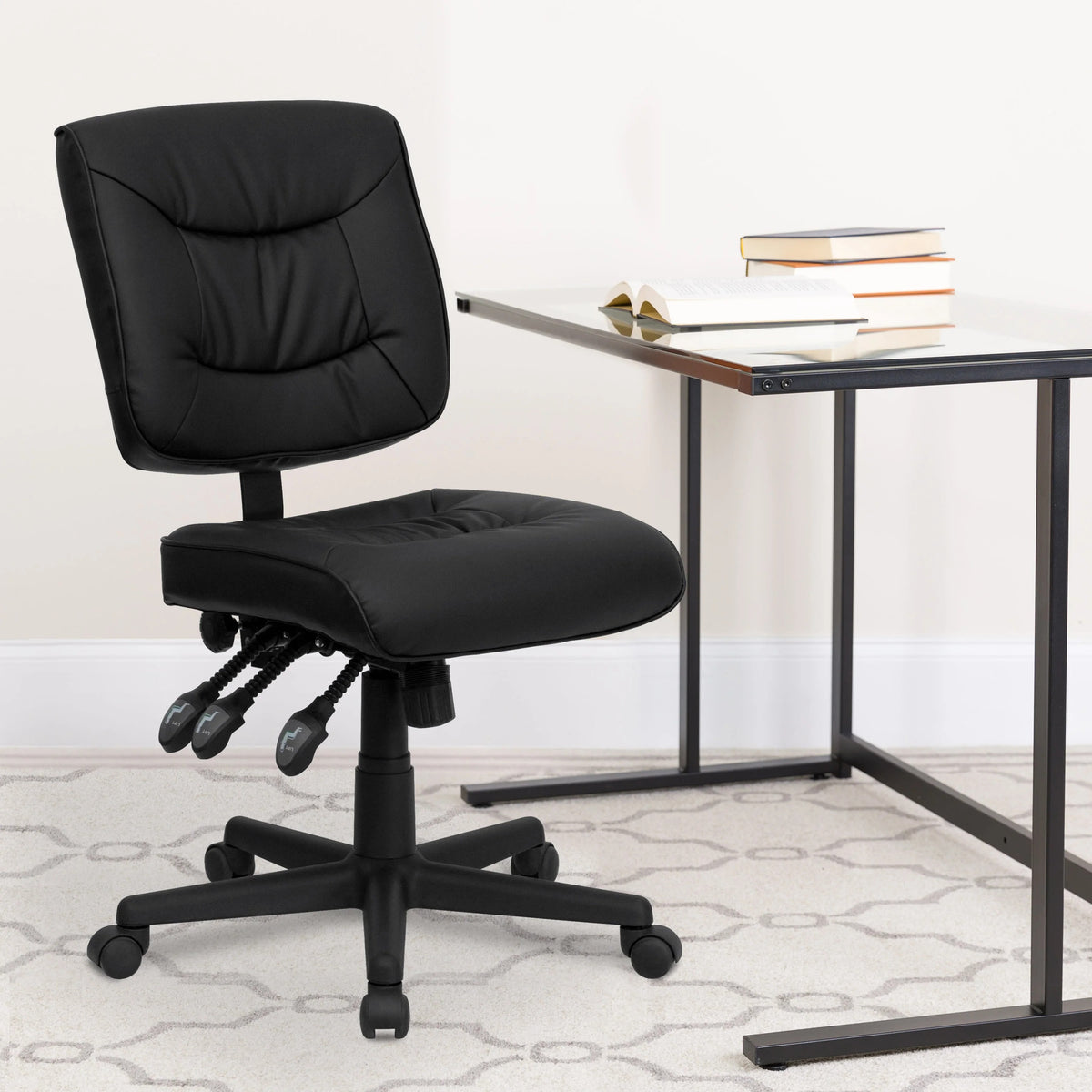Flash Furniture GO-1574-BK-GG Task Chair, 25" Wide, Black - photo 2