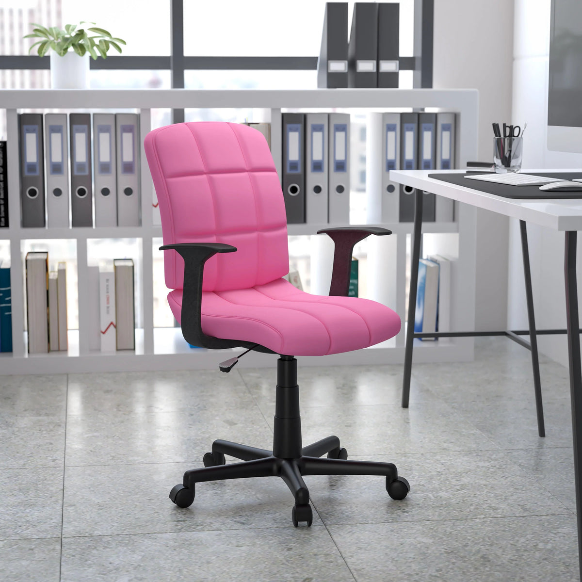 Flash Furniture GO-1691-1-GY-A-GG Office Chair, 23" Wide, Gray - photo 2
