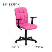 Flash Furniture GO-1691-1-GY-A-GG Office Chair, 23" Wide, Gray - photo 3