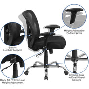 Flash Furniture GO-2032-GG Office Chair, 29" Wide, Black - photo 3