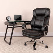 Flash Furniture GO-2078-LEA-GG Office Chair, 28" Wide, Black - photo 2