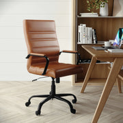 Flash Furniture GO-2286H-WH Leather Office Chair, 26" Wide, White - photo 2