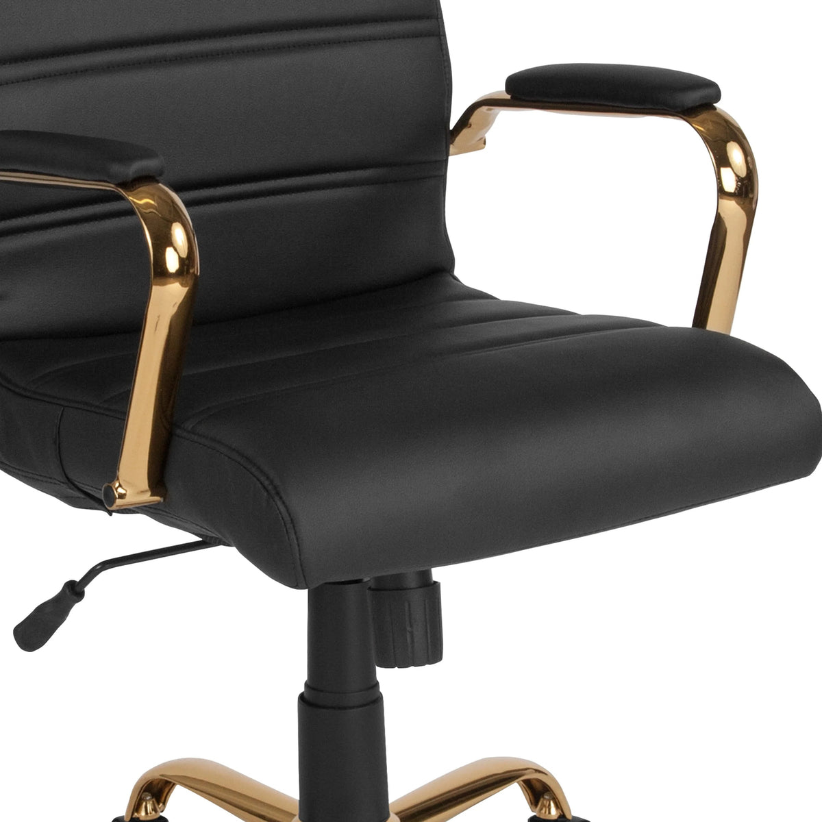 Flash Furniture GO-2286M-WH Leather Office Chair, 23" Wide, White - photo 7