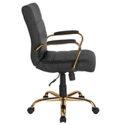 Flash Furniture GO-2286M-WH Leather Office Chair, 23" Wide, White - photo 8