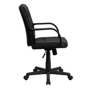 Flash Furniture GO-228S-BK-LEA-GG Office Chair, 25" Wide, Black - photo 6