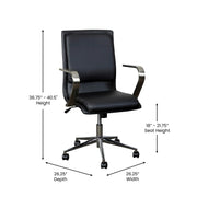 Flash Furniture GO-21111B James Office Chair, 26 1/4" Wide - photo 3