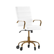 Flash Furniture GO-2286M Camilia Office Chair, 23" Wide - White