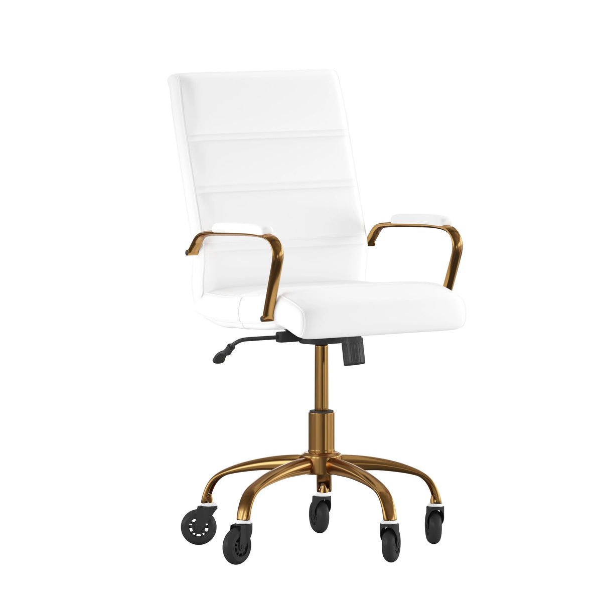Flash Furniture GO-2286M Camilia Office Chair, 23" Wide - White