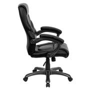 Flash Furniture GO-724H-BK-LEA-GG Office Chair, 27" Wide, Black - photo 7