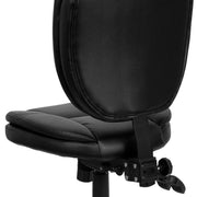 Flash Furniture GO-930F-BK-LEA-GG Task Chair, 19 3/4" Wide, Black - photo 6