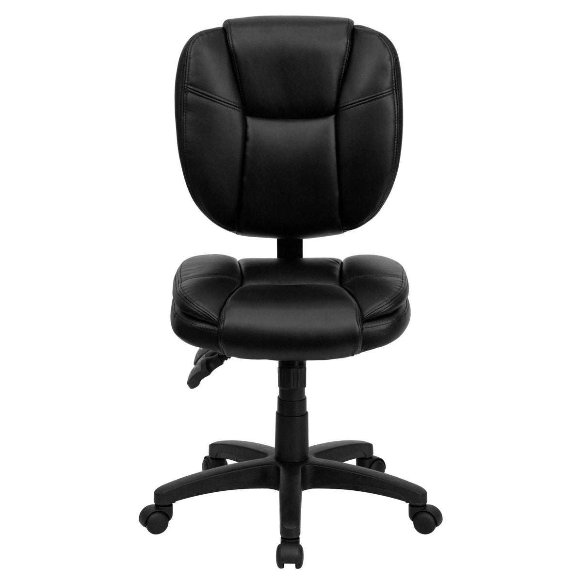 Flash Furniture GO-930F-BK-LEA-GG Task Chair, 19 3/4" Wide, Black - photo 8