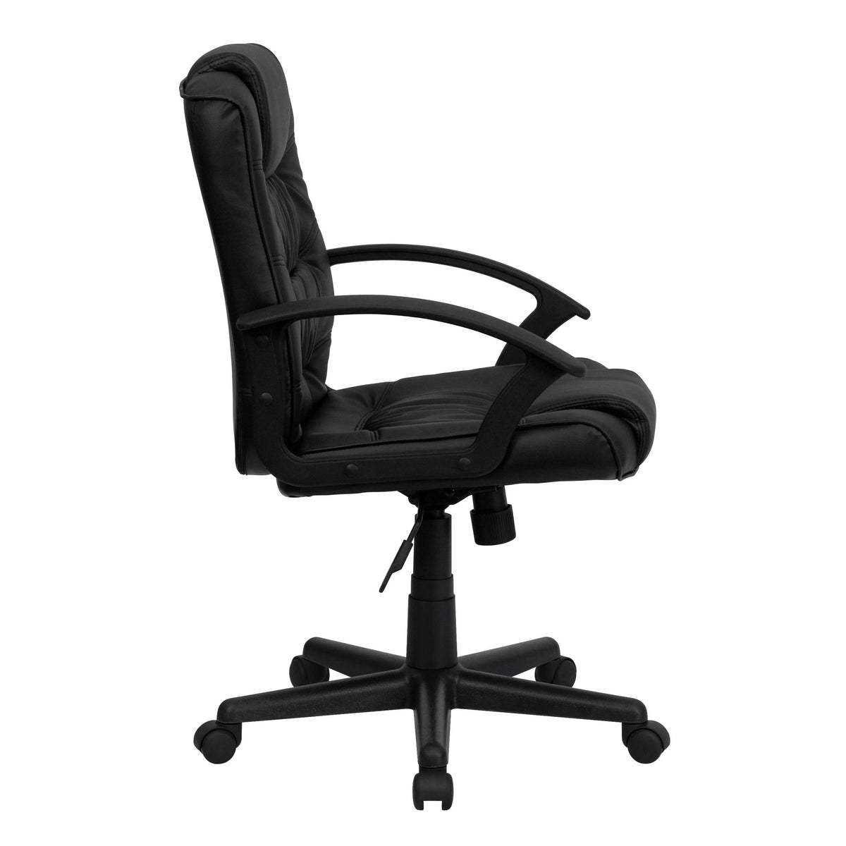 Flash Furniture GO-937M-BK-LEA-GG Office Chair, 26 1/2" Wide, Black - photo 7